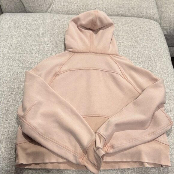 Lululemon Size M/L Pink Oversized Scuba Half Zip Hoodie - Picture 5 of 6